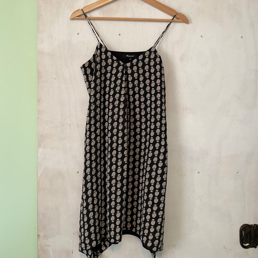 Madewell strapped floral dress small blue xs